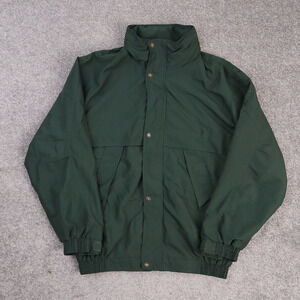 Vintage Colorado Timberline Medium Green Long Sleeve Snap Zip Windbreaker Jacket